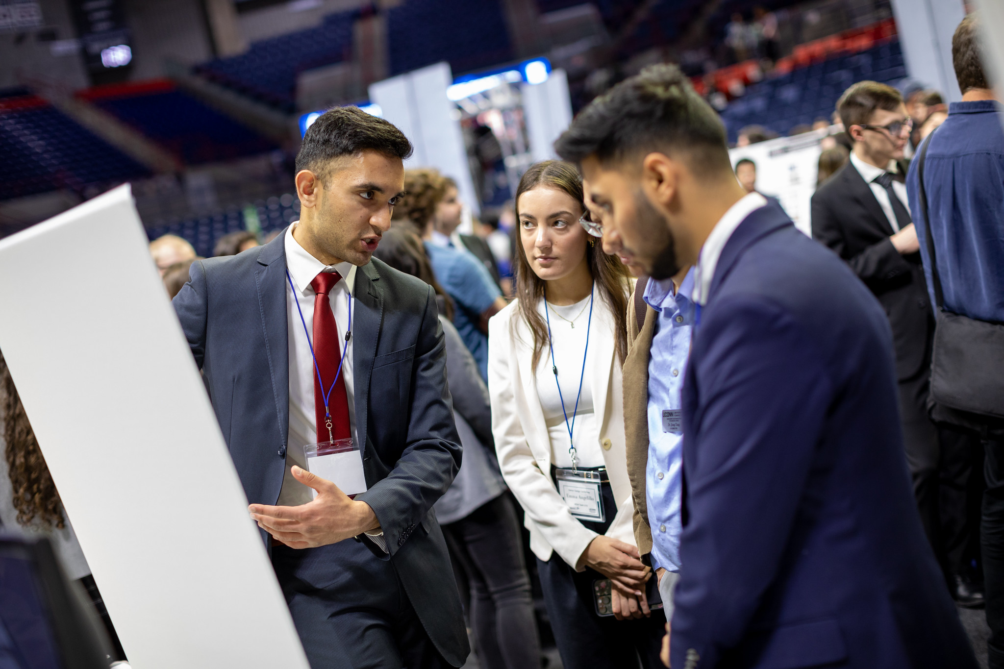 Students present their Senior Design project.